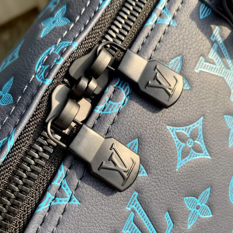 LV M46593 Louis Vuitton Keepall Bandoulière 50 Taška Námořnická Řeka Modrá