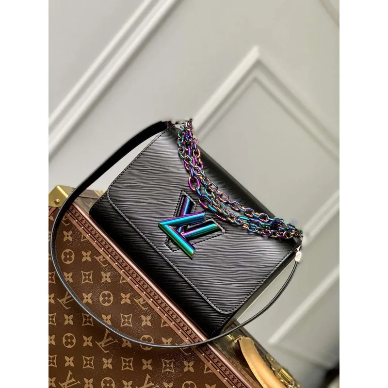 LV M22028 Louis Vuitton Twist MM Taška Epi Kůže Černá