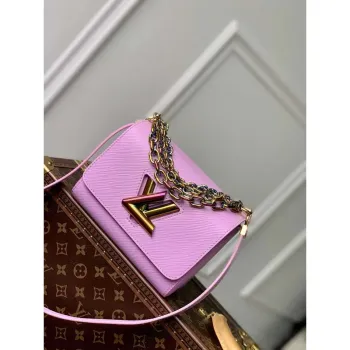 LV M22098 Louis Vuitton Twist PM Epi kůže Lilas Provence Fialová