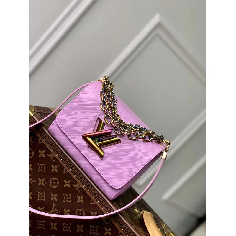 LV M22098 Louis Vuitton Twist PM Epi kůže Lilas Provence Fialová