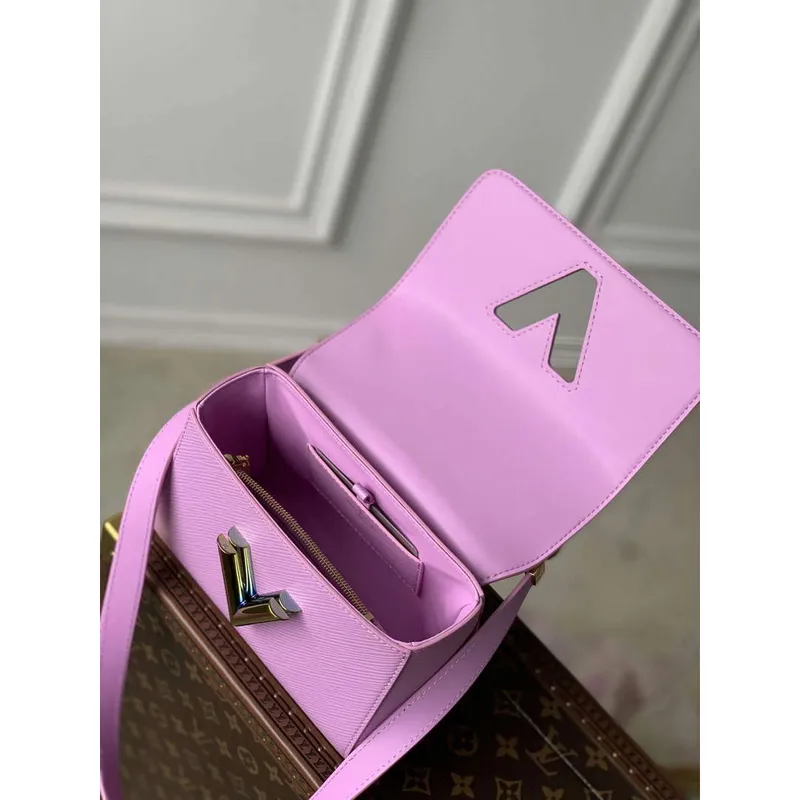 LV M22098 Louis Vuitton Twist PM Epi kůže Lilas Provence Fialová