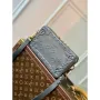 LV M82035 Louis Vuitton Soft Trunk Nositelná peněženka Tmavě šedá