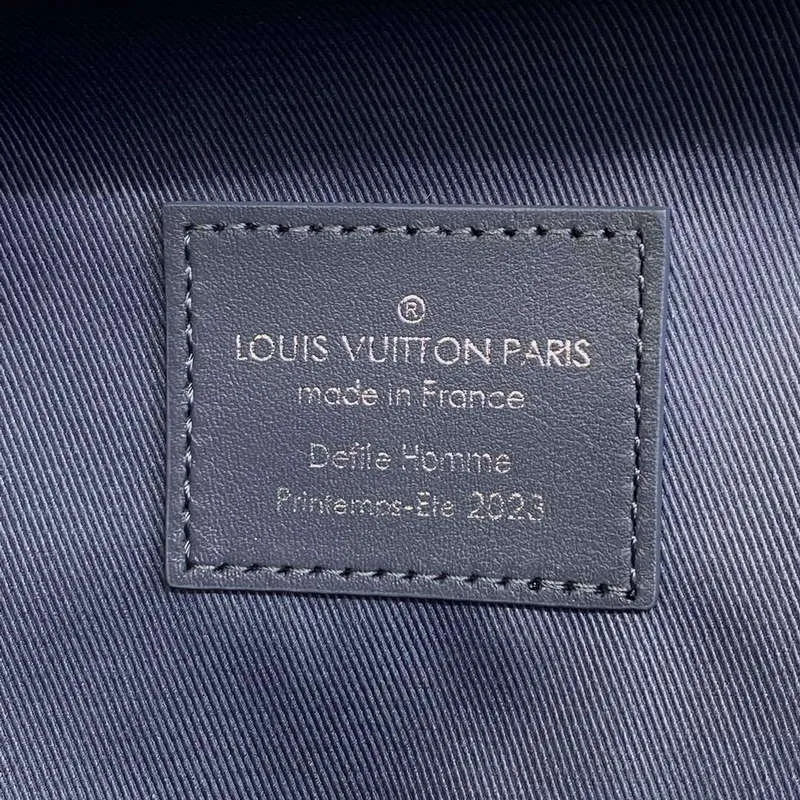 LV M21833 Louis Vuitton Taška Soft Trunk s rukojetí Tmavě šedá
