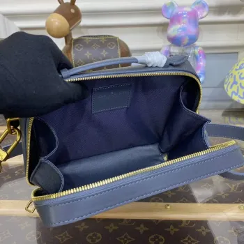 LV M21833 Louis Vuitton Taška Soft Trunk s rukojetí Tmavě šedá