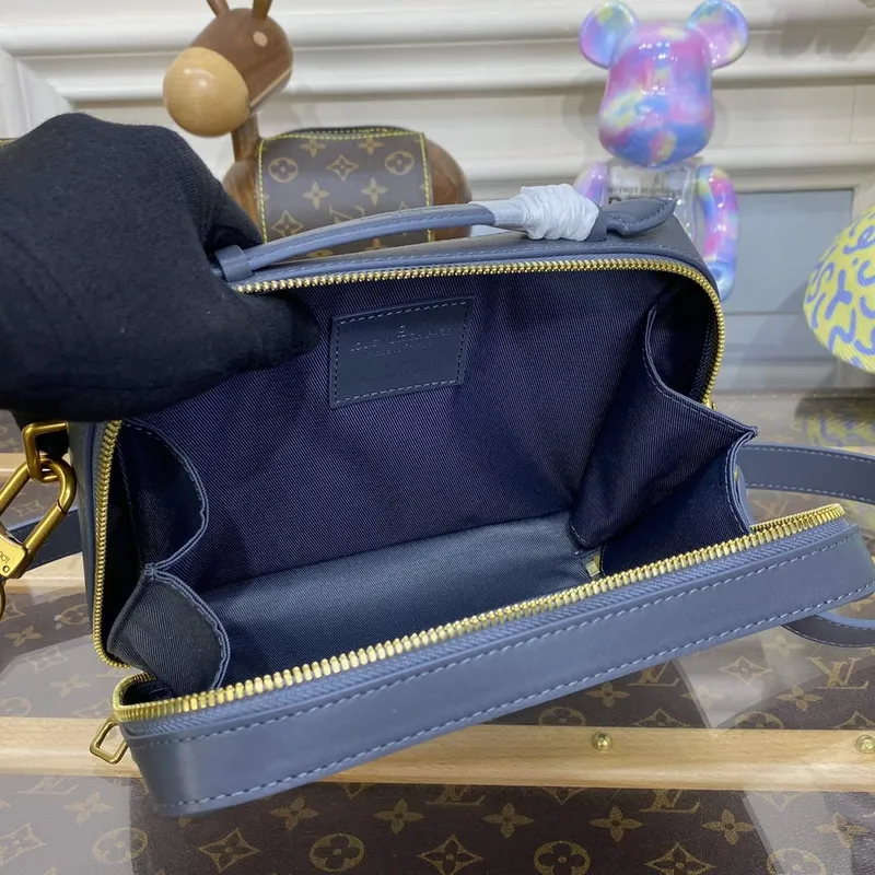 LV M21833 Louis Vuitton Taška Soft Trunk s rukojetí Tmavě šedá