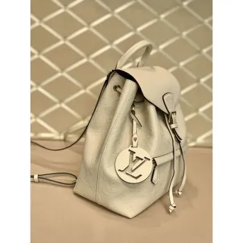 LV M45410 Batoh Louis Vuitton Montsouris mléčně bílý