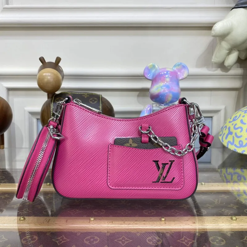 LV M21091 Louis Vuitton Marellini Taška Epi Kůže Růžová Miami Pink