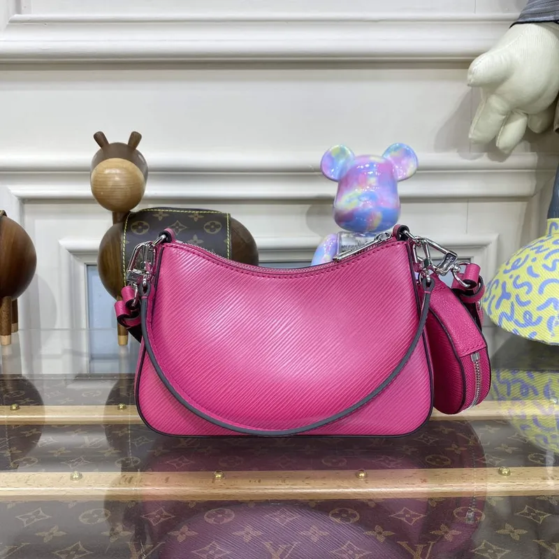 LV M21091 Louis Vuitton Marellini Taška Epi Kůže Růžová Miami Pink