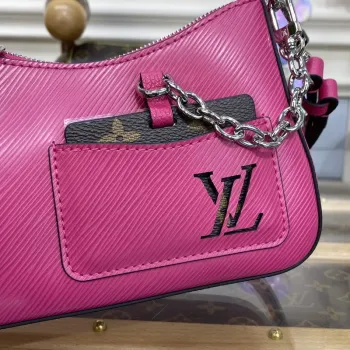LV M21091 Louis Vuitton Marellini Taška Epi Kůže Růžová Miami Pink
