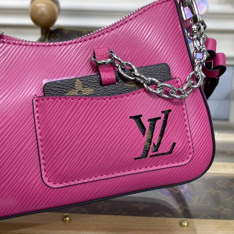 LV M21091 Louis Vuitton Marellini Taška Epi Kůže Růžová Miami Pink