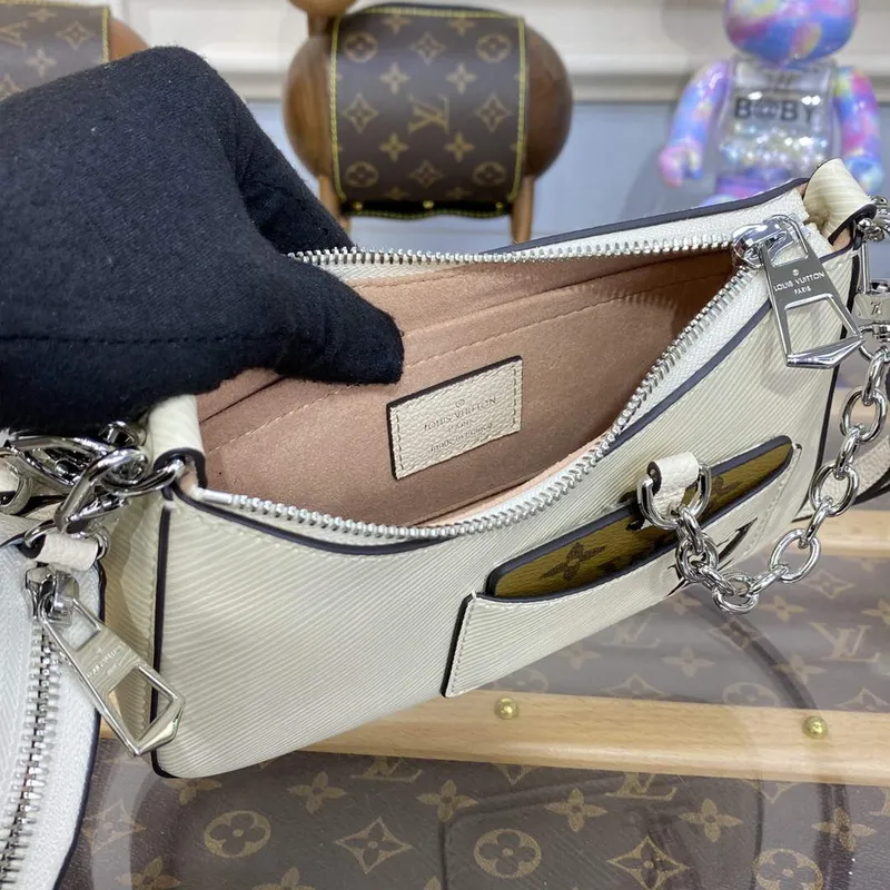 LV M20999 Louis Vuitton Marellini Taška Epi Kůže Bílá