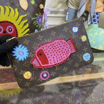 LV M46447 Louis Vuitton LV x YK Neverfull MM Taška