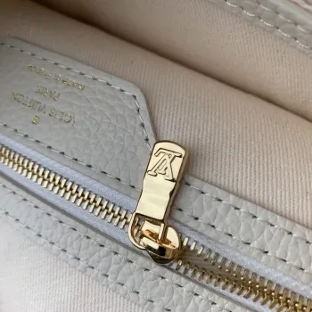LV M42238 Louis Vuitton Kbelík PM Tote Bag Bílá