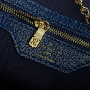 LV M42238 Louis Vuitton Kbelík PM Tote Bag Modrá