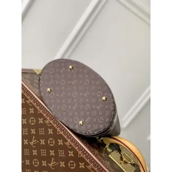 LV M42238 Louis Vuitton Bucket PM Tote Bag Hnědá