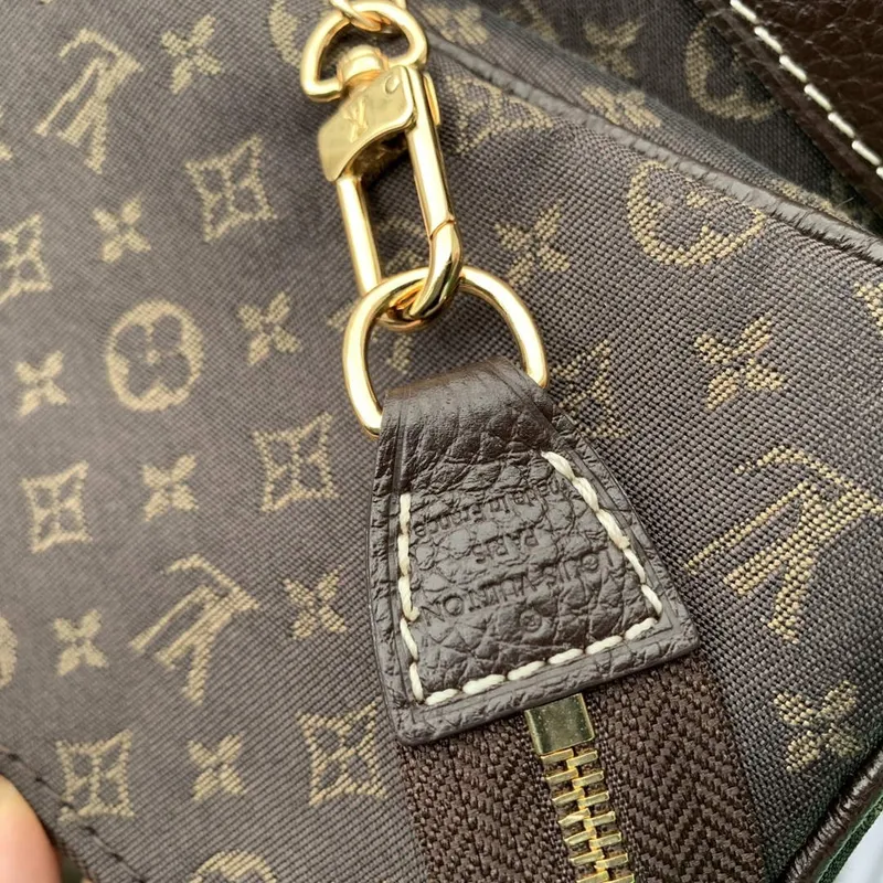 LV M42238 Louis Vuitton Bucket PM Tote Bag Hnědá