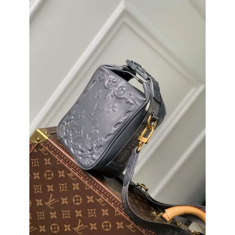 LV M21812 Louis Vuitton Cruiser Messenger Bag Tmavě šedá