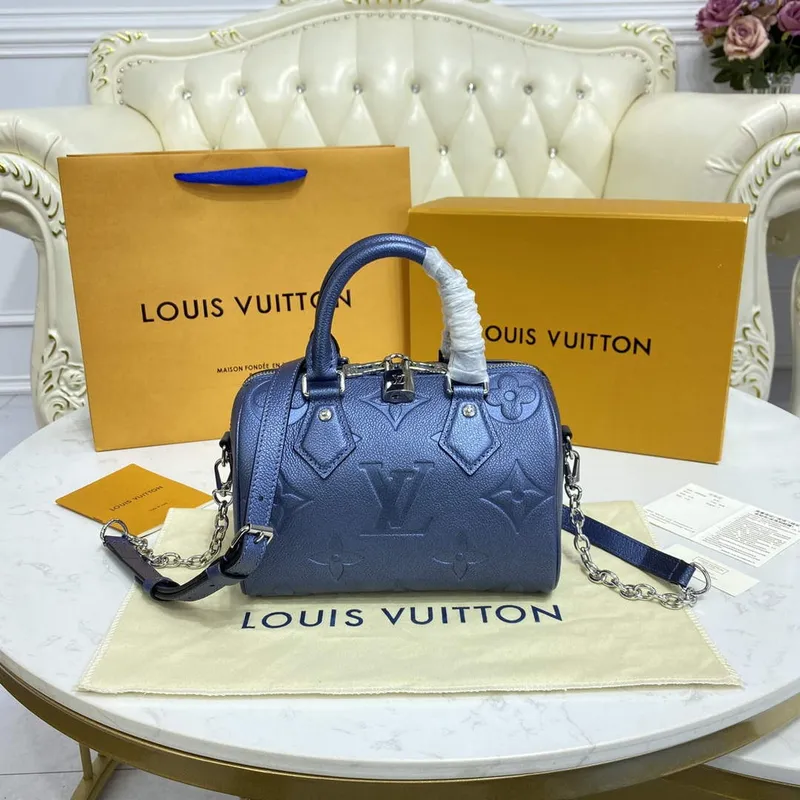 LV M58953 Louis Vuitton Speedy Bandoulière 20 Taška Modrá