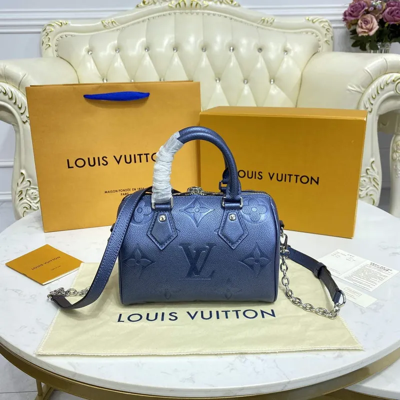 LV M58953 Louis Vuitton Speedy Bandoulière 20 Taška Modrá