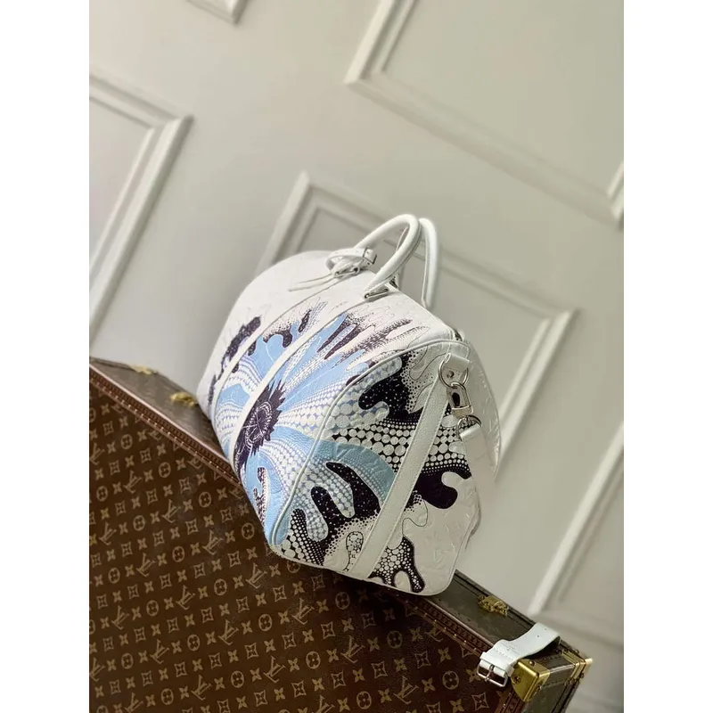 LV M21678 Louis Vuitton LV x YK Keepall Bandoulière 50 Taška