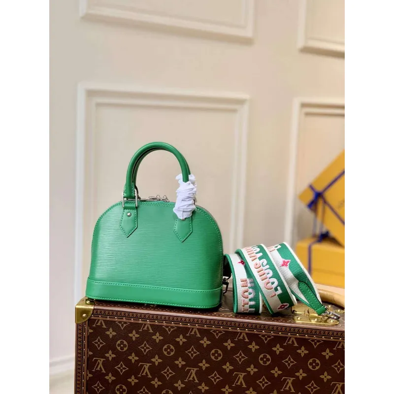 LV M59357 Louis Vuitton Alma BB Taška Serpentine Green