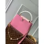 LV M22375 Louis Vuitton Capucines MM Kabelka Růžová