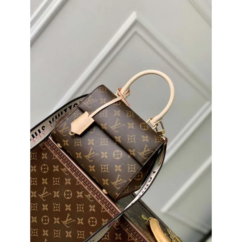 LV M46055 Louis Vuitton Cluny Mini Kabelka Černý Popruh na Rameno
