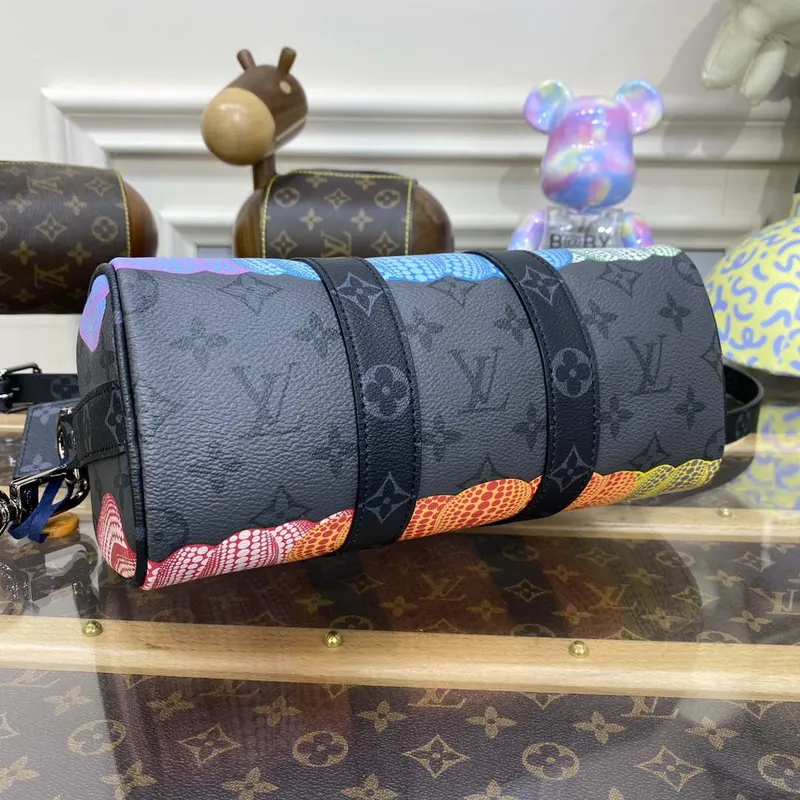 LV M46437 Louis Vuitton LV x YK Keepall 25 Taška Monogram Eclipse