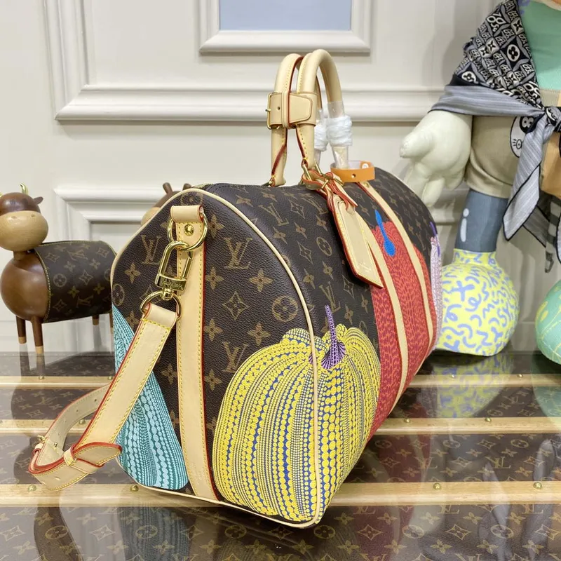 LV M46471 Louis Vuitton LV x YK Keepall Bandoulière 45 Taška Monogram