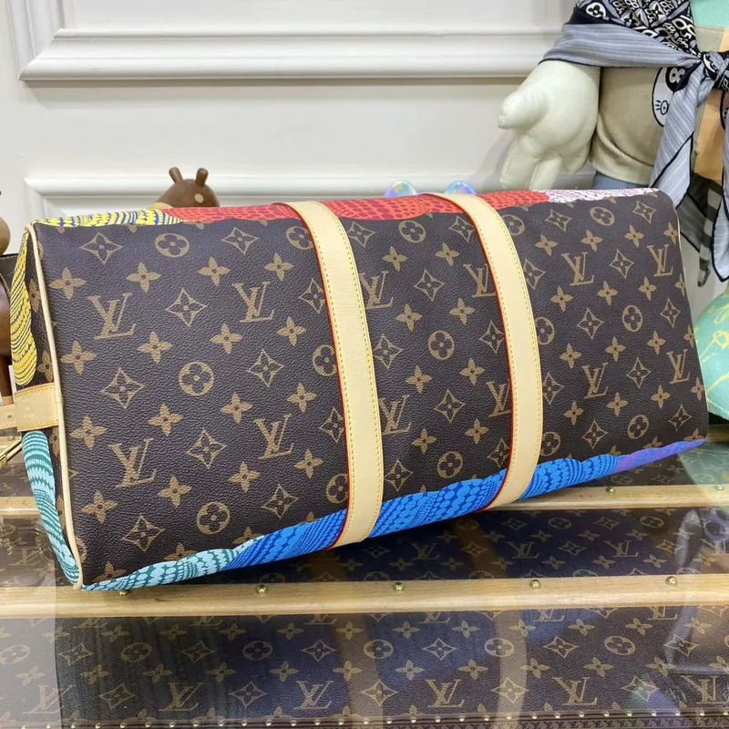 LV M46471 Louis Vuitton LV x YK Keepall Bandoulière 45 Taška Monogram