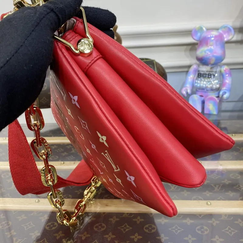 LV M22397 Louis Vuitton Coussin PM Kabelka Coquelicot Červená