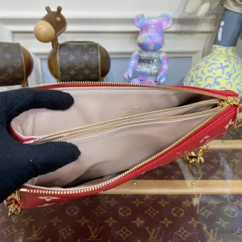 LV M22397 Louis Vuitton Coussin PM Kabelka Coquelicot Červená