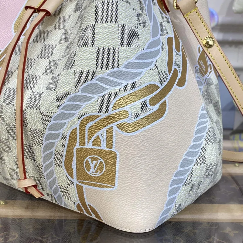 LV N40474 Louis Vuitton Néonoé MM Kabela typu bucket