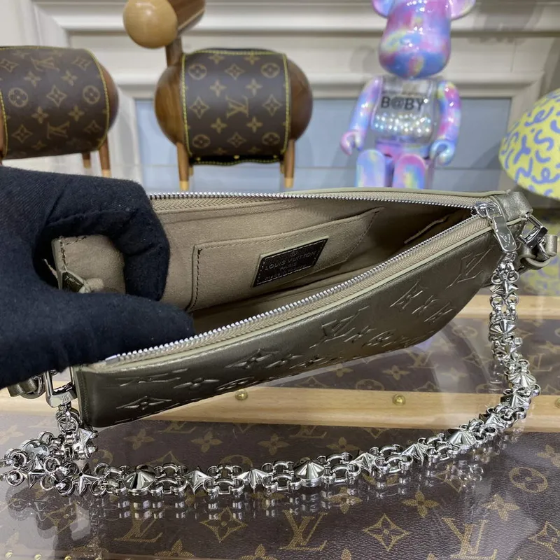 LV M81828 Louis Vuitton Lexington Pouch Bag Světle zlatá