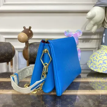 LV M21773 Louis Vuitton Coussin PM Kabelka Modrá
