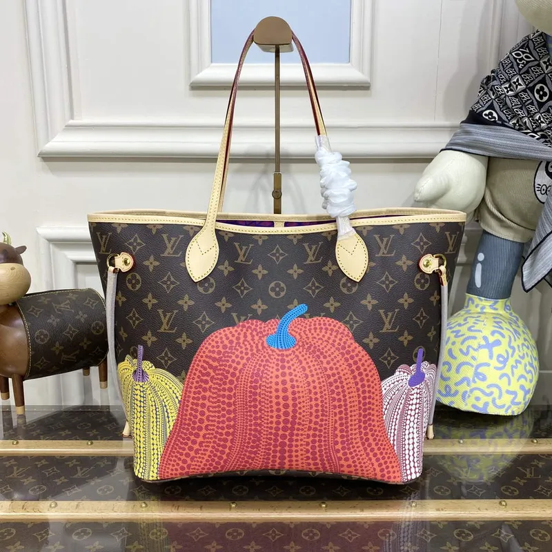 Louis Vuitton M46468 LV x YK Neverfull MM Taška
