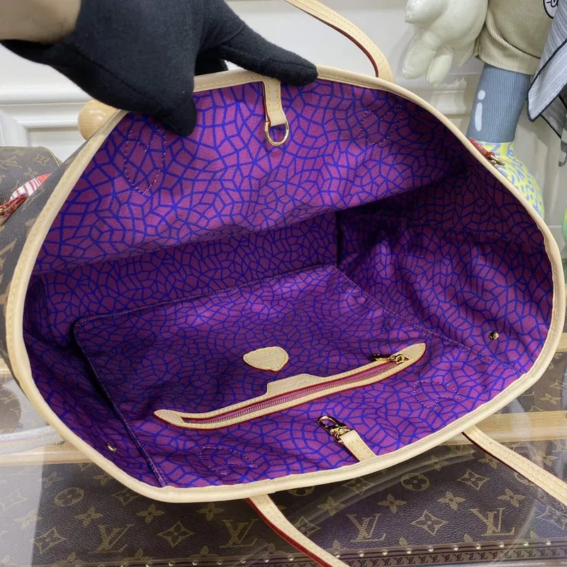 Louis Vuitton M46468 LV x YK Neverfull MM Taška