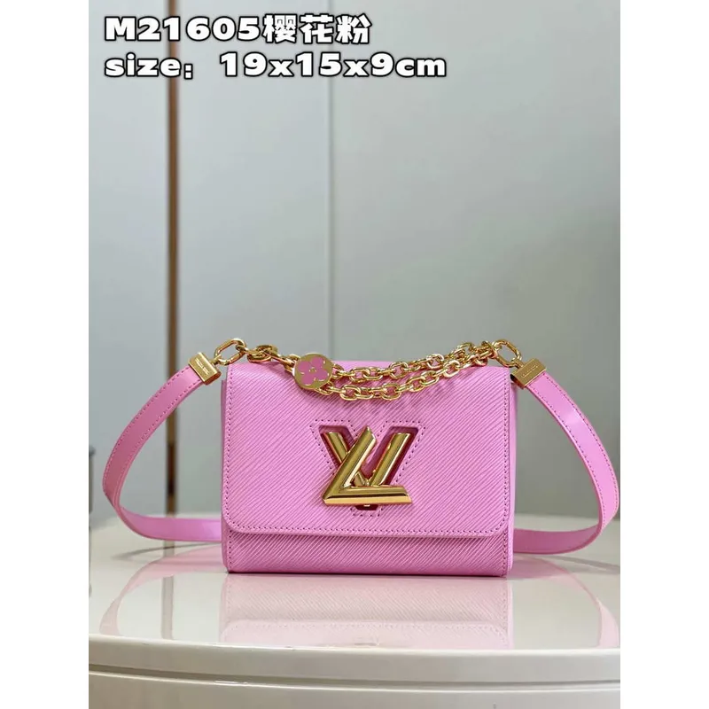Louis Vuitton LV M21605 Twist PM Taška Epi Růžová Červená