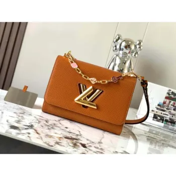 LV M20846 Louis Vuitton Twist MM Taška Epi Hnědá