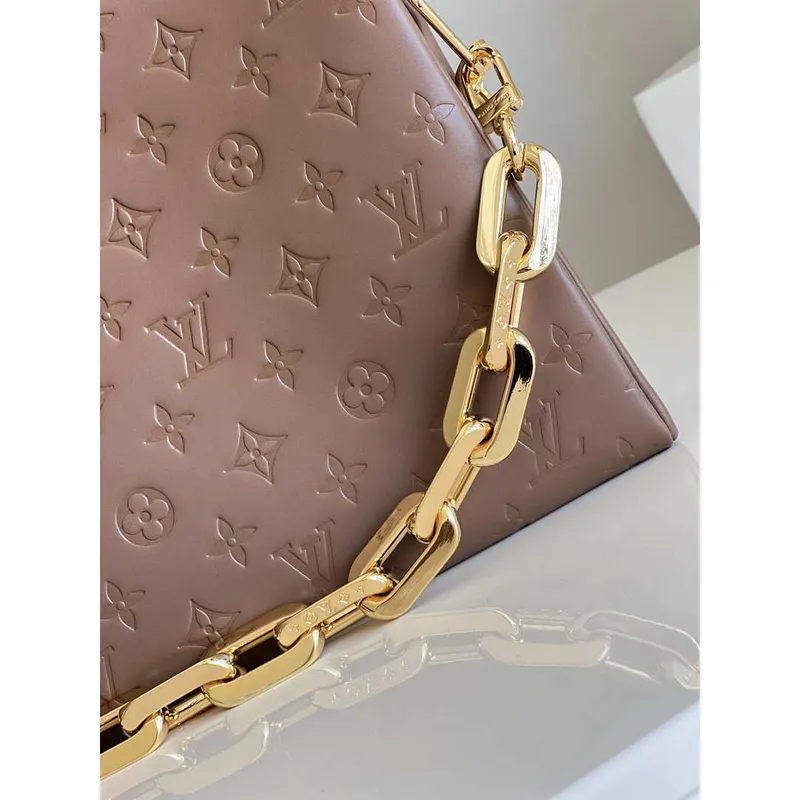 Louis Vuitton M21276 Coussin MM Taška LV M57783 Taupe Hnědá
