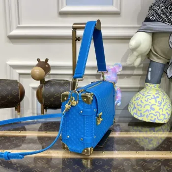 LV M46358 Louis Vuitton Boční Kufr PM Taška Modrá