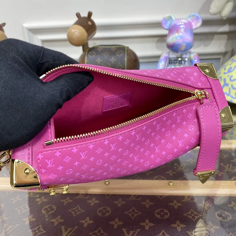 LV M46358 Louis Vuitton Boční Trunk PM Taška M21709 Růžová