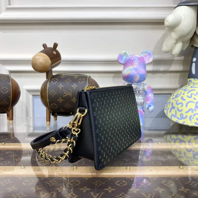 LV M82247 Louis Vuitton Lexington Pouch Bag Černá