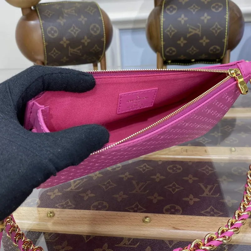 LV M82232 Louis Vuitton Lexington Pouch Bag Růžová
