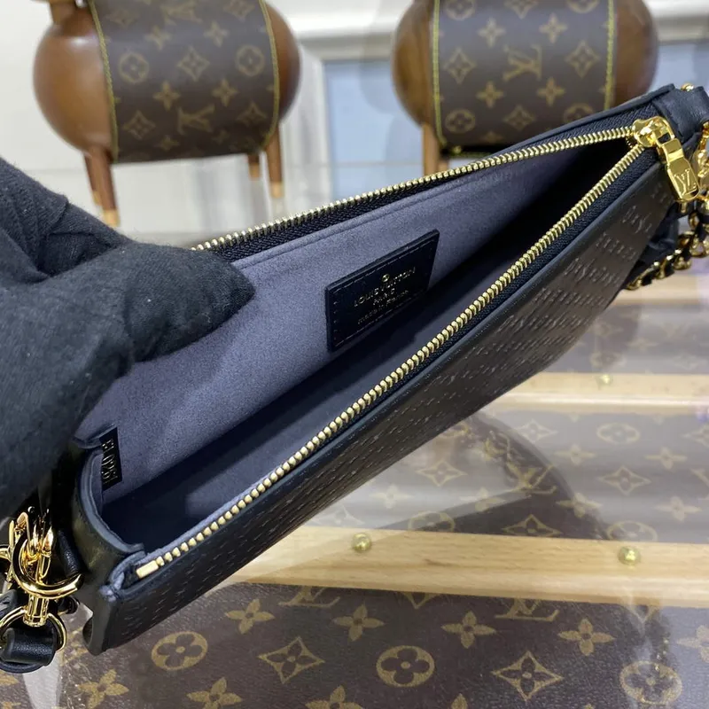 LV M82247 Louis Vuitton Lexington Pouch Bag Černá