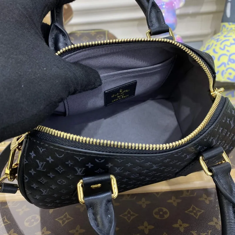 LV M22595 Louis Vuitton Speedy Bandoulière 20 Kabelka Černá