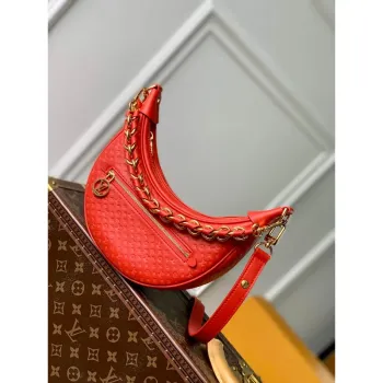LV M22594 Louis Vuitton Loop Baguette Kabelka Červená