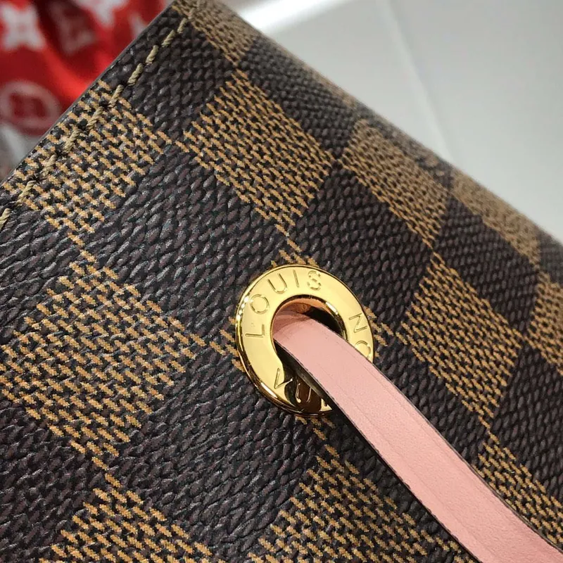 LV N40198 Louis Vuitton NéONOé MM Taška Damier Ebene Venus Pink