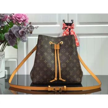 LV M44021 Louis Vuitton NéONOé MM Taška Monogram Žlutá