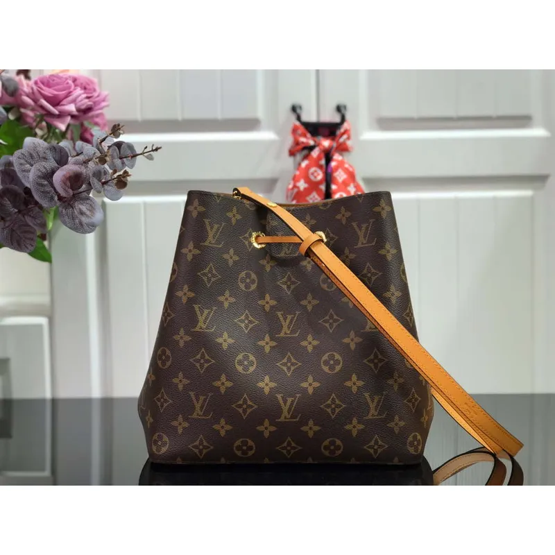 LV M44021 Louis Vuitton NéONOé MM Taška Monogram Žlutá